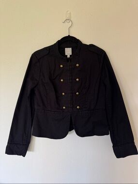 Halogen Military Jacket in Black size Medium